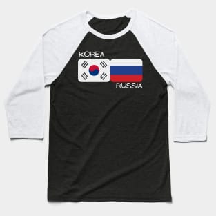 Korean Russian - Korea, Russia Baseball T-Shirt